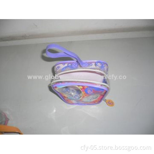 Wholesale Apple Shape Clear PVC Cosmetic Bag, OEM Service and Customer Logos Welcomed